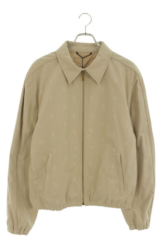 LOUISVUITTON 24AW LV Logo Jacquard Jacket Beige Size 50