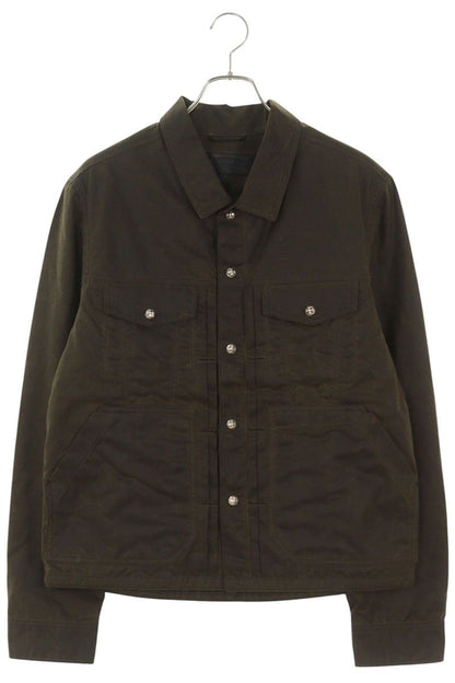 Chrome Hearts Oiled Cross Ball Button Brown Multi Jacket Size M