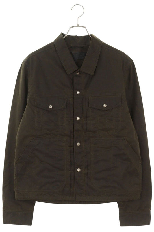 Chrome Hearts Oiled Cross Ball Button Brown Multi Jacket Size M