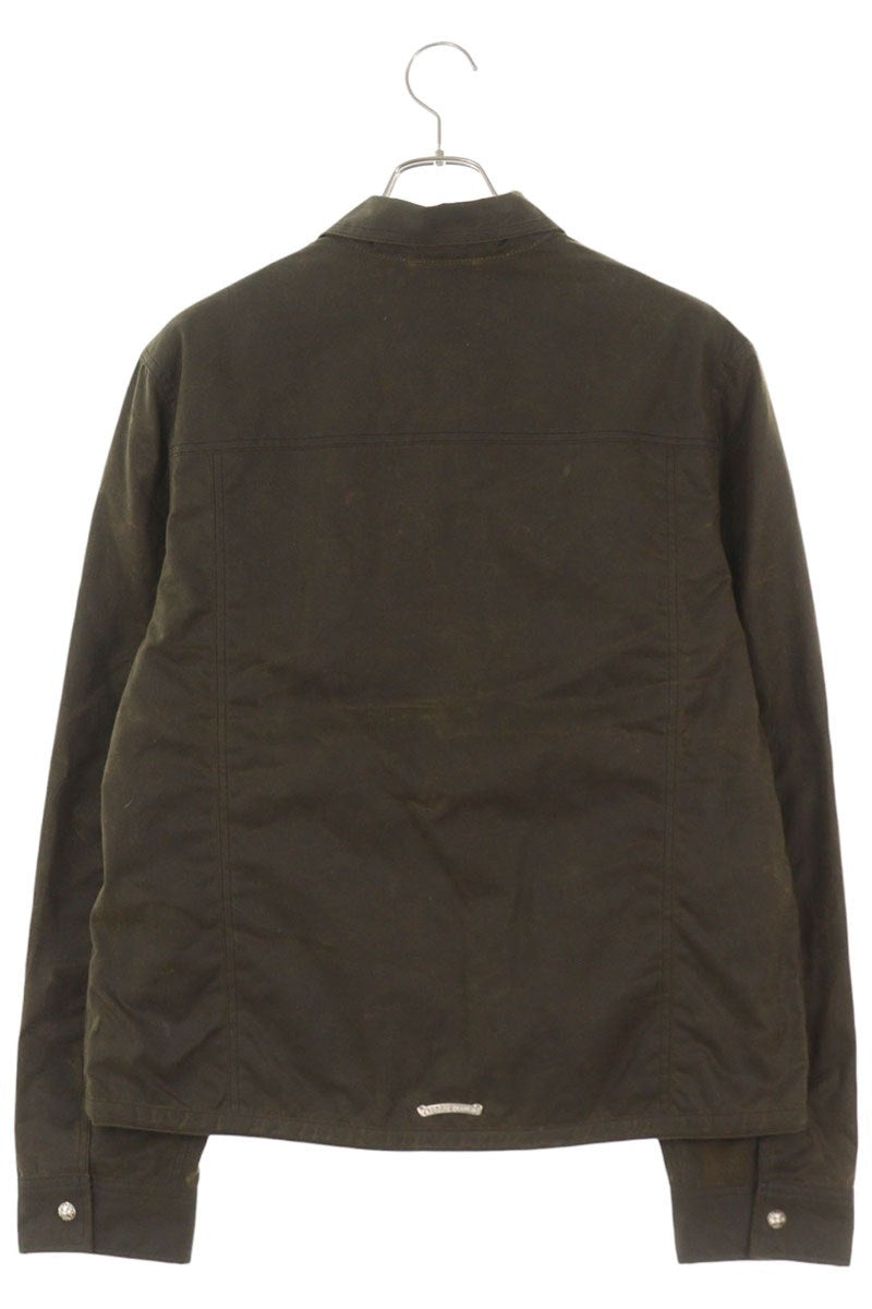 Chrome Hearts Oiled Cross Ball Button Brown Multi Jacket Size M