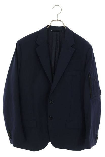 DIOR Navy Saddle Pocket Wool Mohair Tailored Jacket Size L