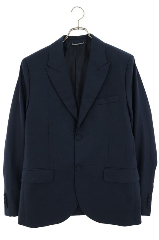 DIOR Wool Single-Breasted Tailored Jacket Navy Size M