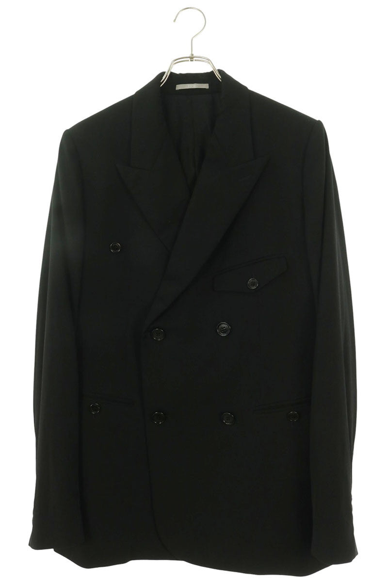 DIOR Wool Peaked Lapel Tailored Jacket Black Size M