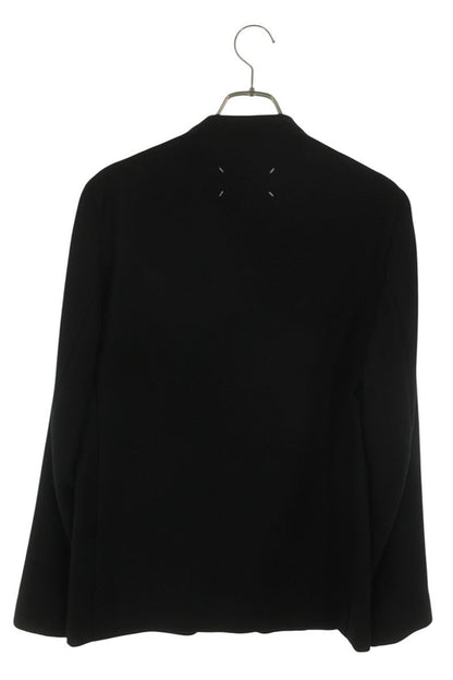 Maison Margiela 17AW Wool Collarless Jacket Black Size 46
