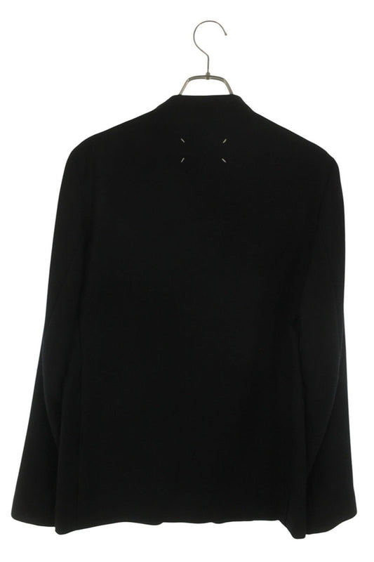 Maison Margiela 17AW Wool Collarless Jacket Black Size 46
