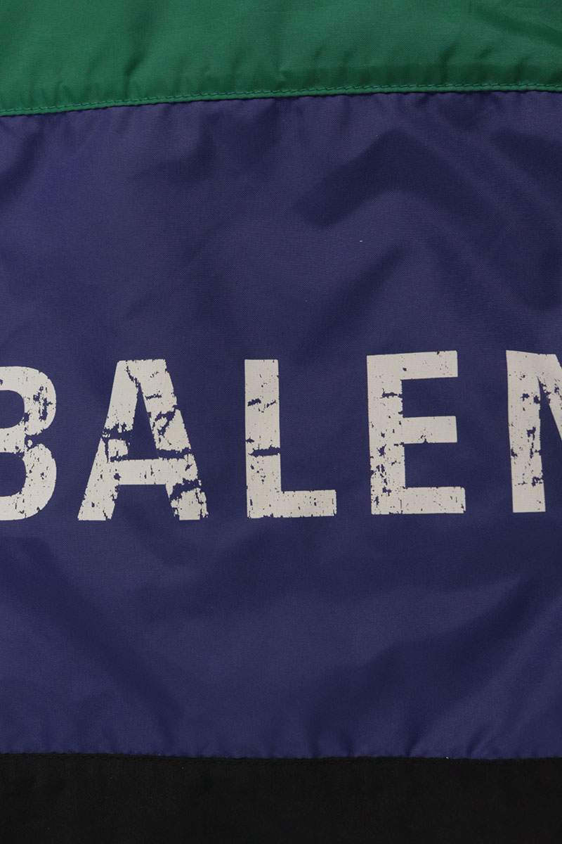 BALENCIAGA Logo Poplin Panel Jacket Multi Size M