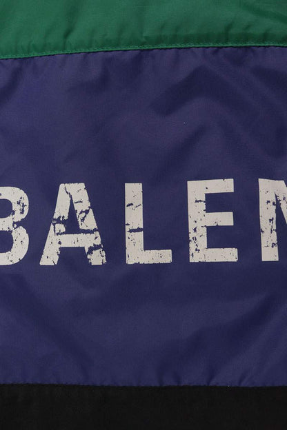 BALENCIAGA Logo Poplin Panel Jacket Multi Size M