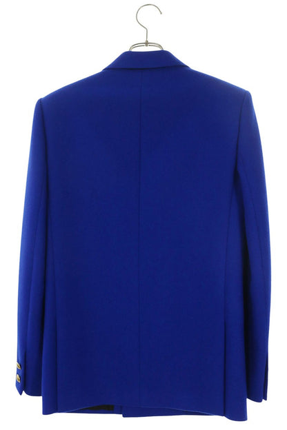 SAINT LAURENT PARIS Wool Double Breasted Jacket Blue Size 46
