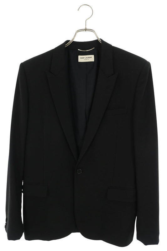 SAINT LAURENT PARIS 14SS Smoking Blazer Black Size 52
