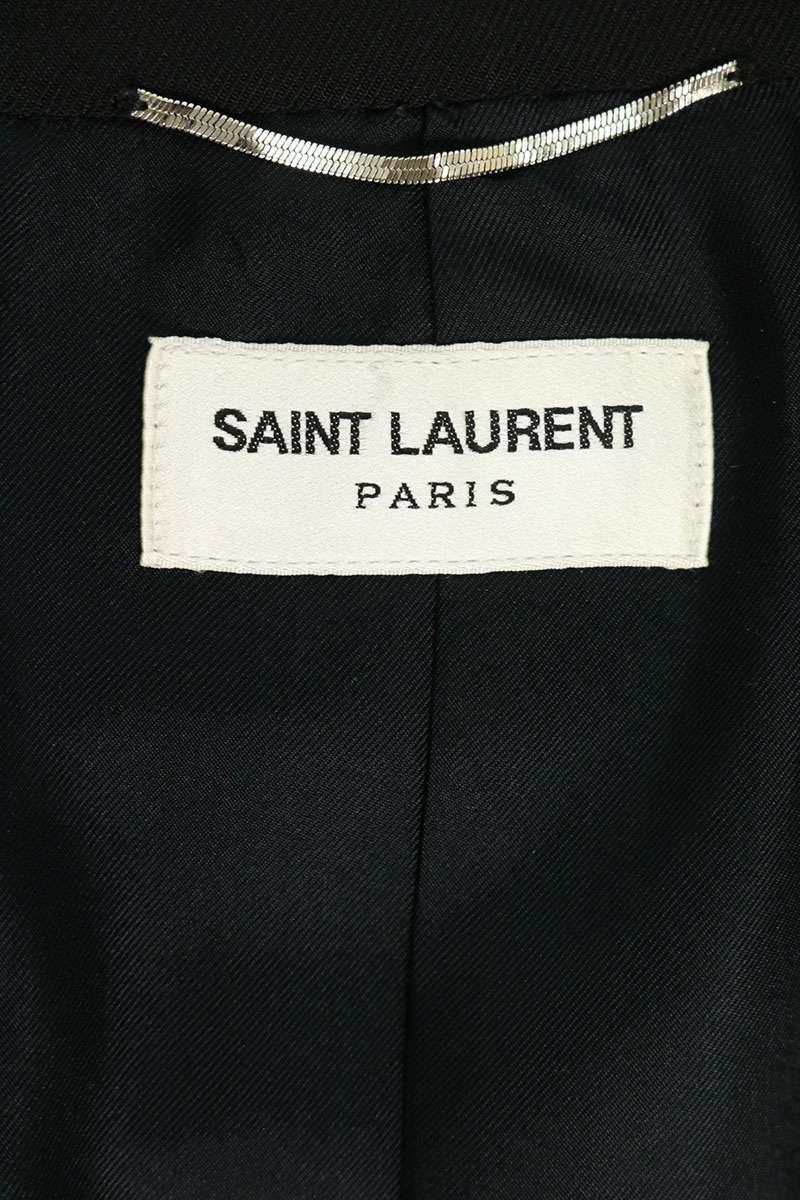 SAINT LAURENT PARIS 14SS Smoking Blazer Black Size 52