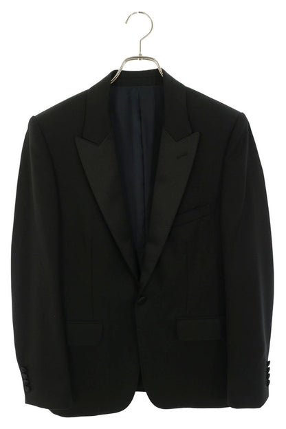 CELINE Grain de Poudre Wool Smoking Jacket Black Size M