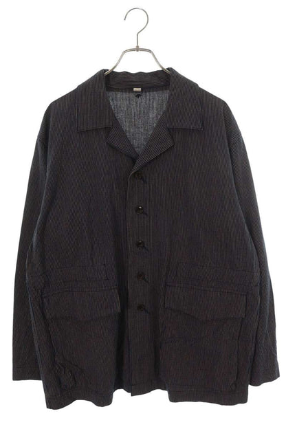 satou Cotton Stripe Jacket Navy Size L