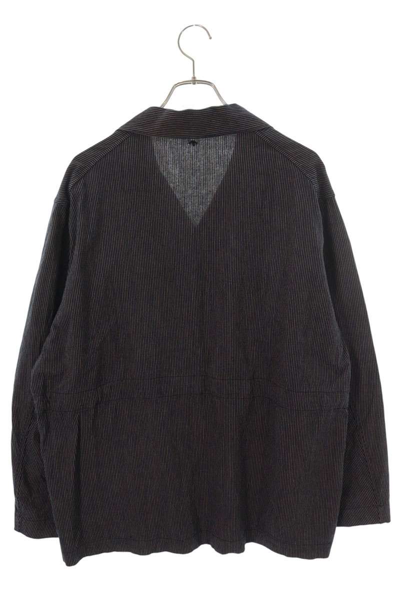 satou Cotton Stripe Jacket Navy Size L