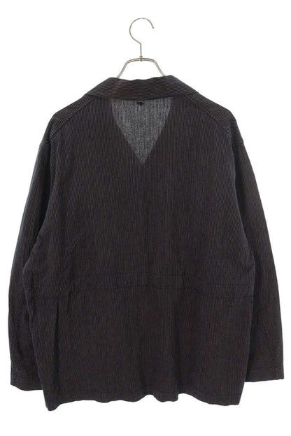 satou Cotton Stripe Jacket Navy Size L