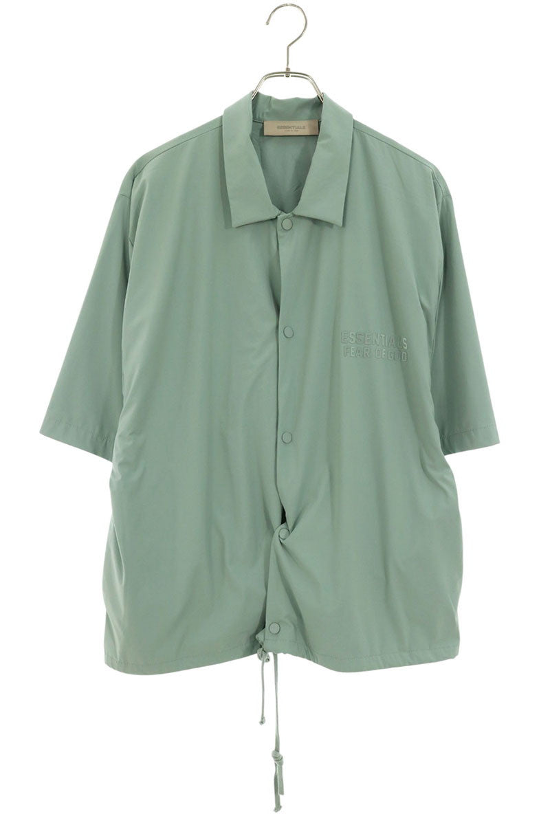 FOG Short Sleeve Chest Logo Nylon Coach Jacket Green Size S