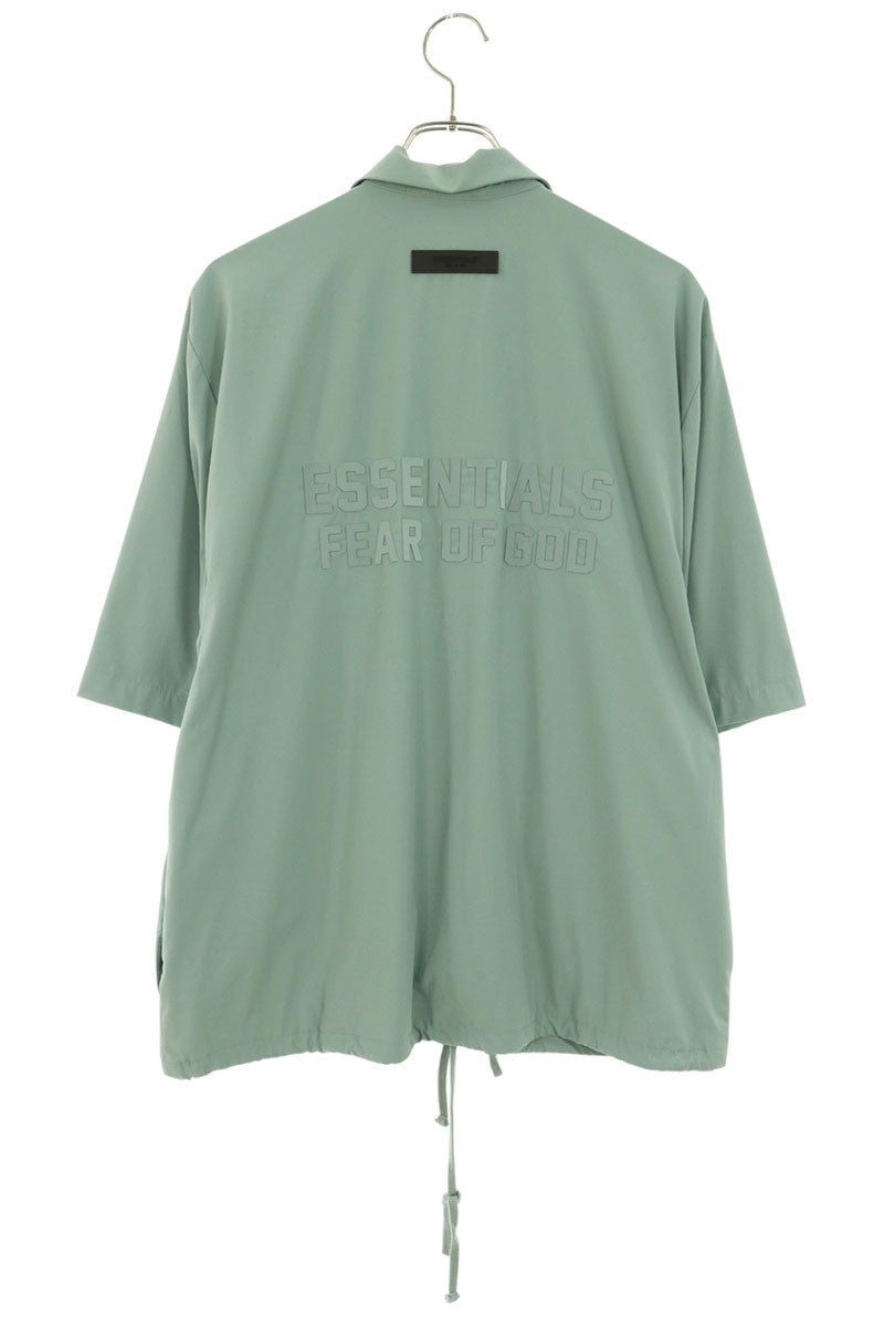 FOG Short Sleeve Chest Logo Nylon Coach Jacket Green Size S
