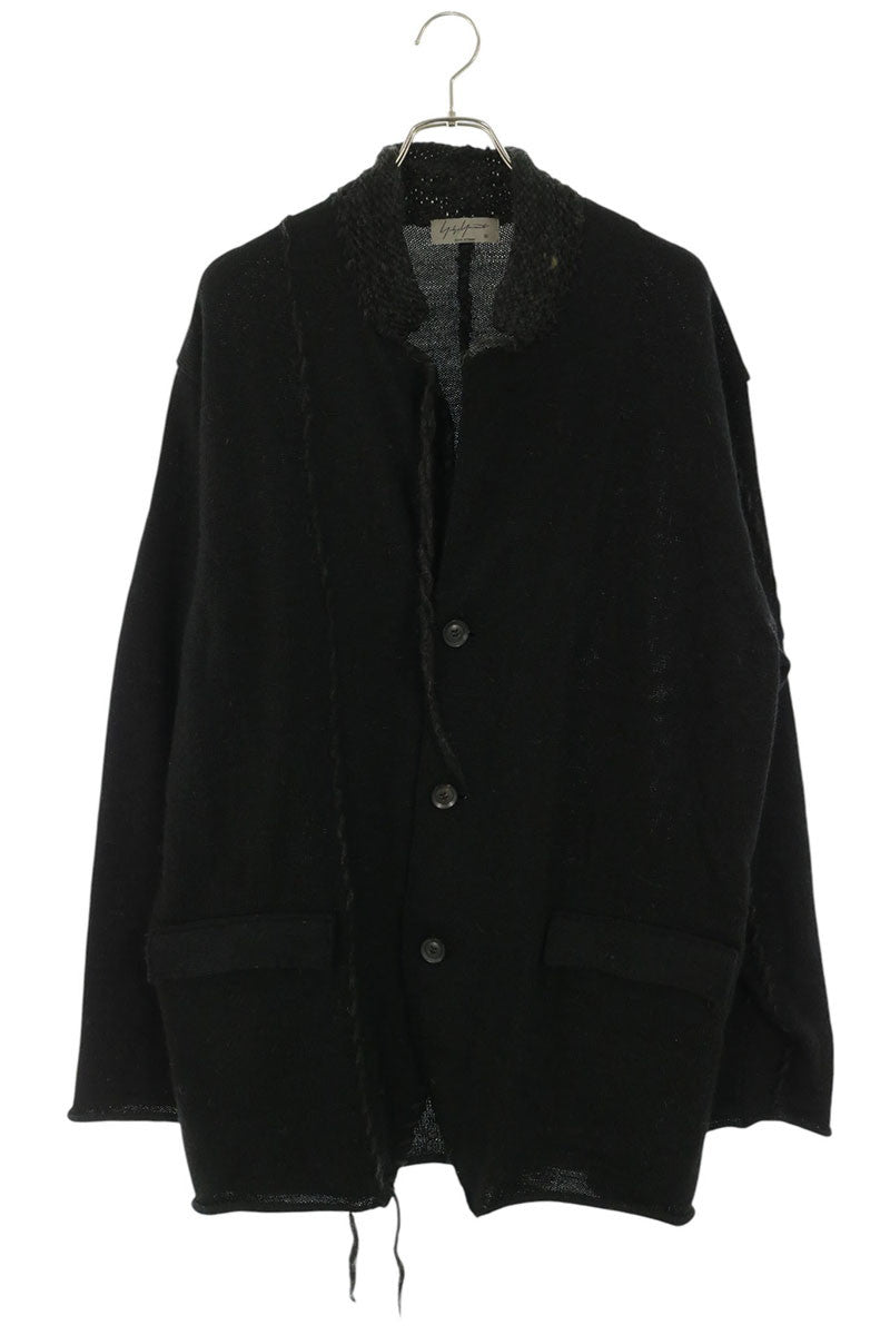 YOHJI YAMAMOTO POUR HOMME Yarn Stitch Jacket Black Size 3