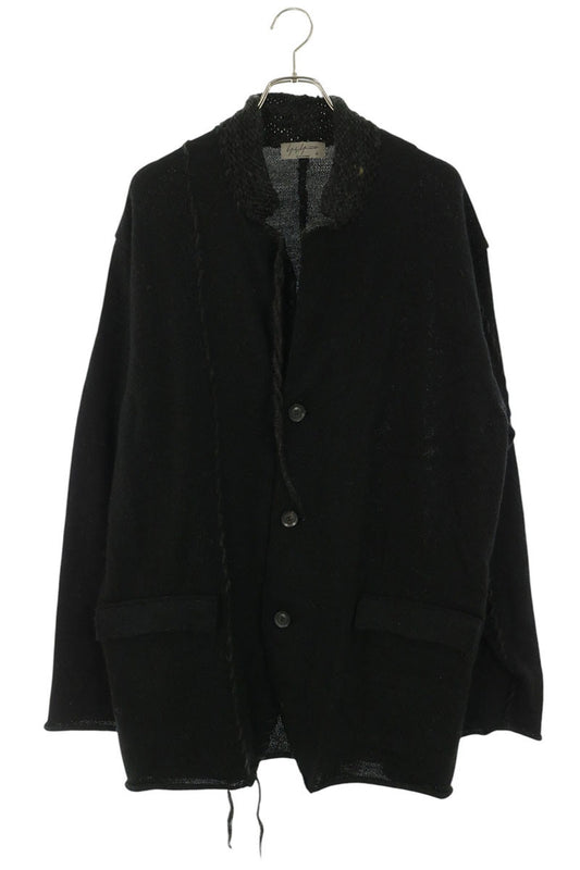 YOHJI YAMAMOTO POUR HOMME Yarn Stitch Jacket Black Size 3
