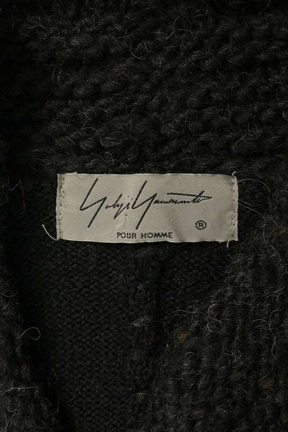 YOHJI YAMAMOTO POUR HOMME Yarn Stitch Jacket Black Size 3