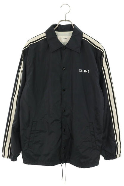 CELINE Loose Fit Nylon Coach Jacket Black Size XS