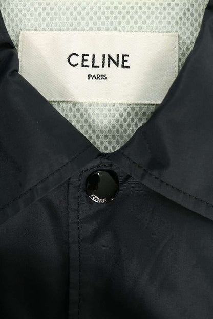 CELINE Loose Fit Nylon Coach Jacket Black Size XS