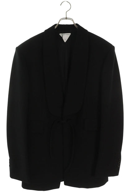 BOTTEGA VENETA Black Cotton Blazer Size 48