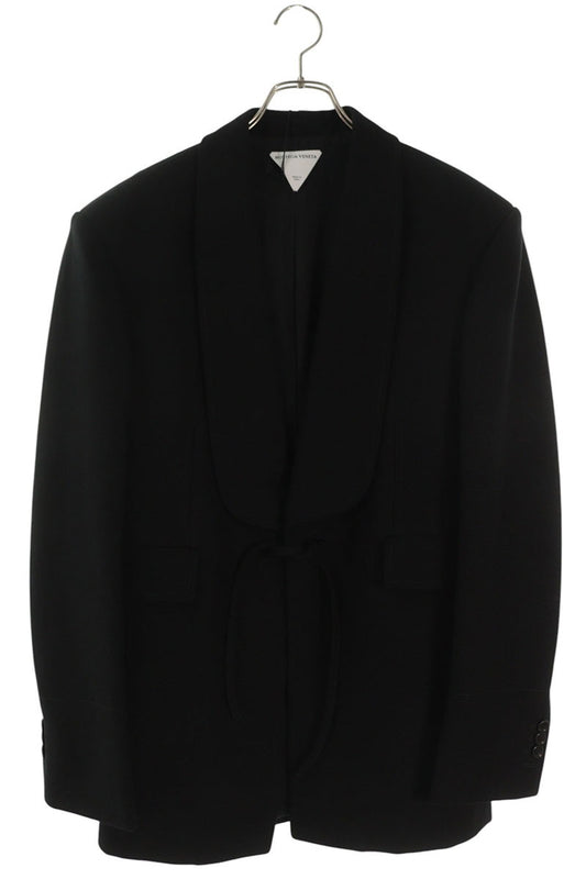 BOTTEGA VENETA Black Cotton Blazer Size 48