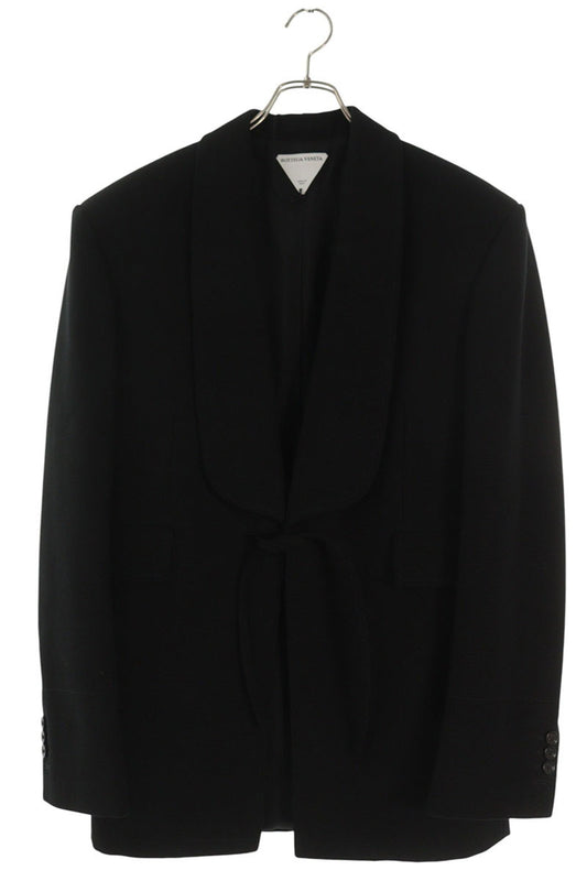 BOTTEGA VENETA Black Cotton Blazer Size 46