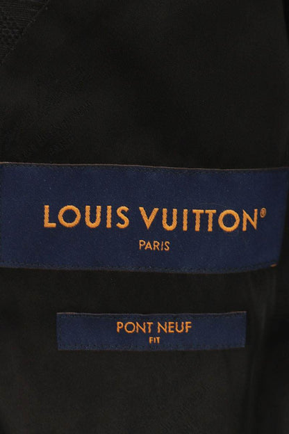 LOUISVUITTON Black Monogram Blazer Size 48