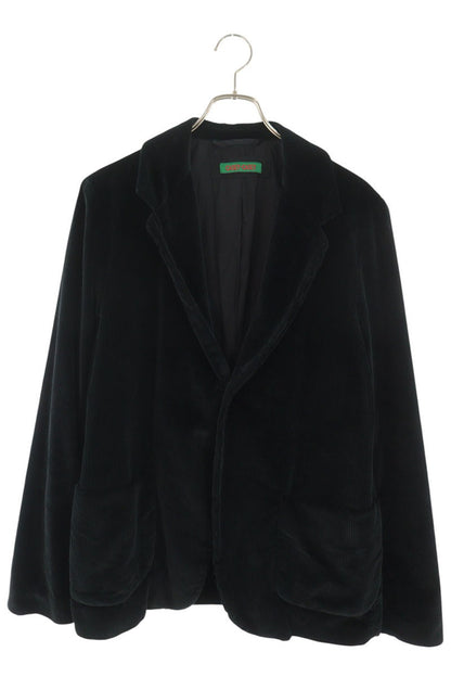 CASEY CASEY Black Corduroy 1B Jacket Size M