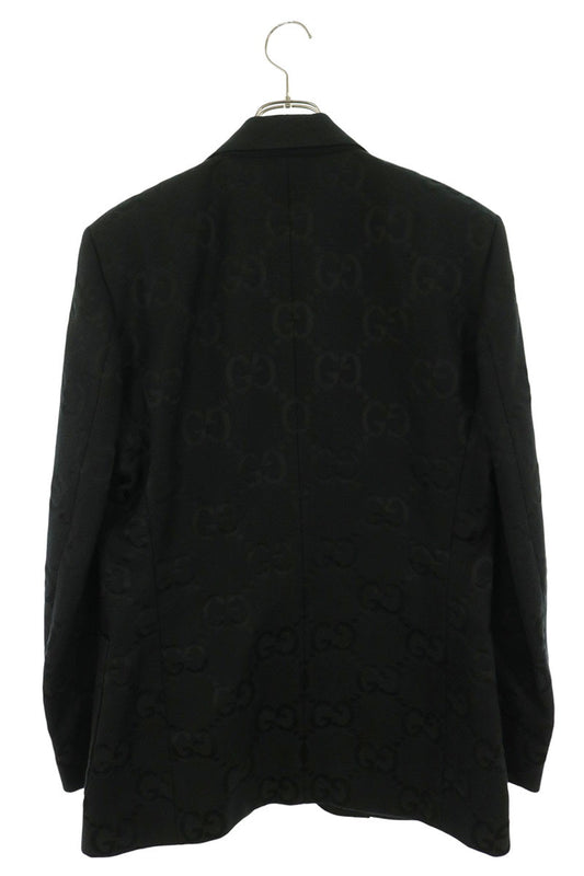 GUCCI GG Jumbo All-Over Pattern Jacket Black Size 50