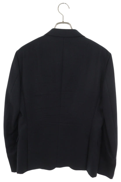 VALENTINO Navy Rockstud Sleeve Wool Blazer Size 48
