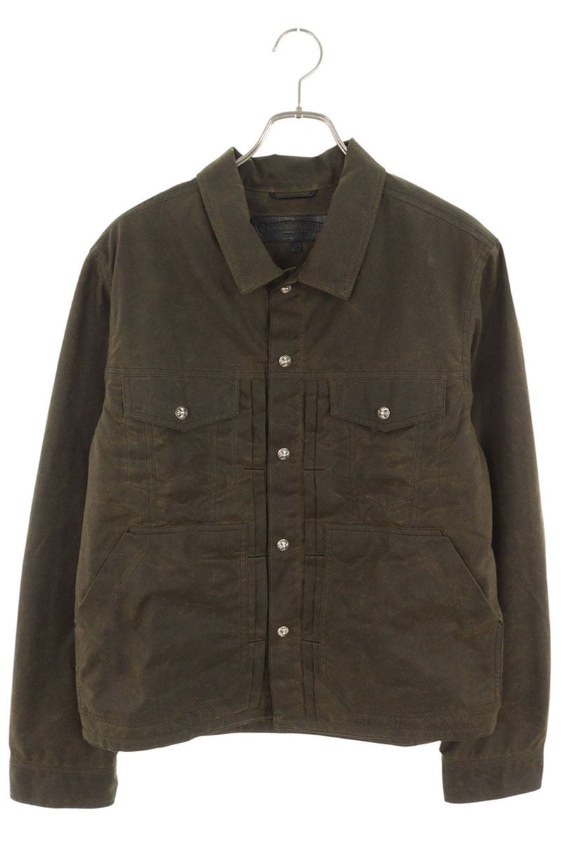 Chrome Hearts Brown Oil Processed Cross Button Jacket Size M