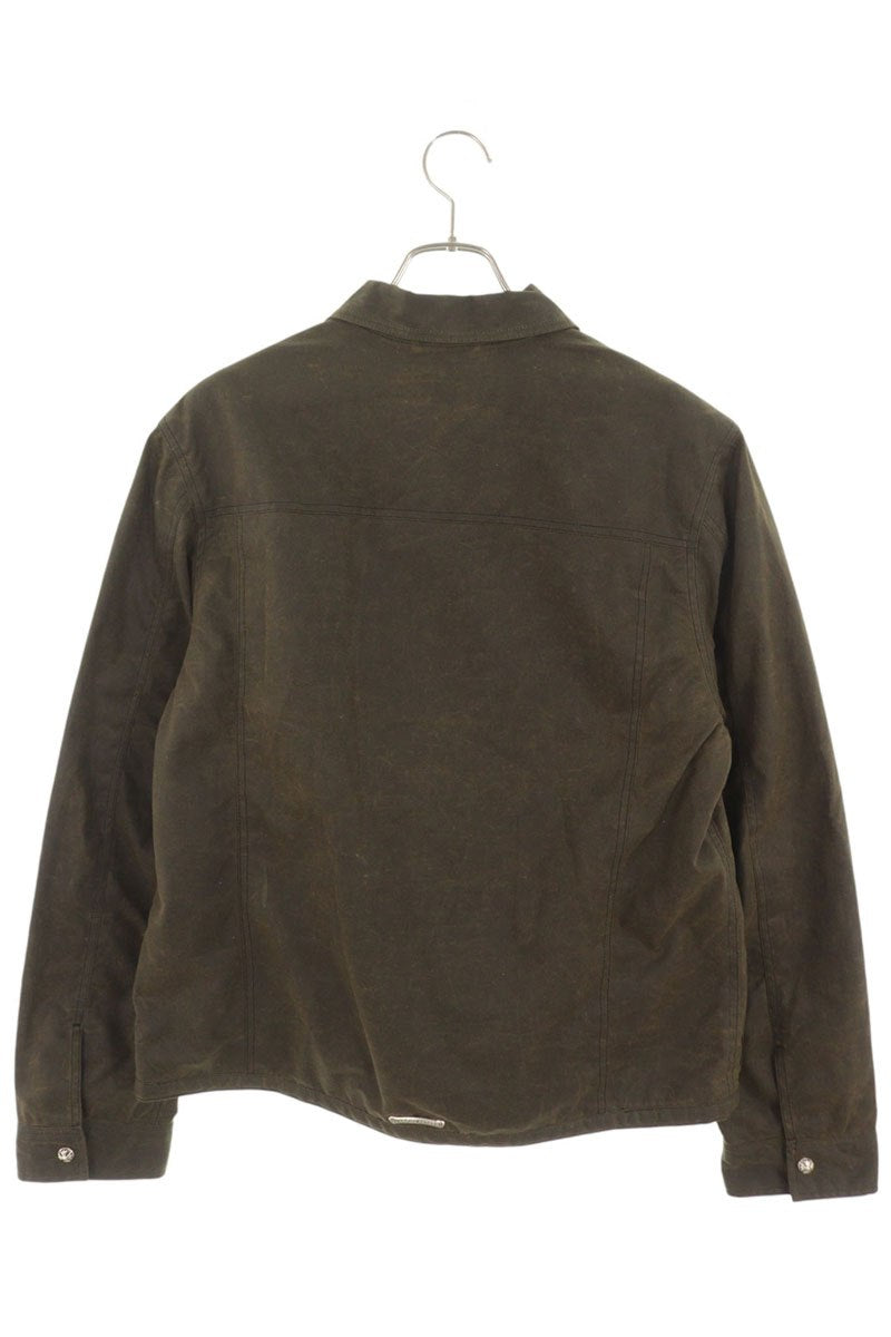 Chrome Hearts Brown Oil Processed Cross Button Jacket Size M