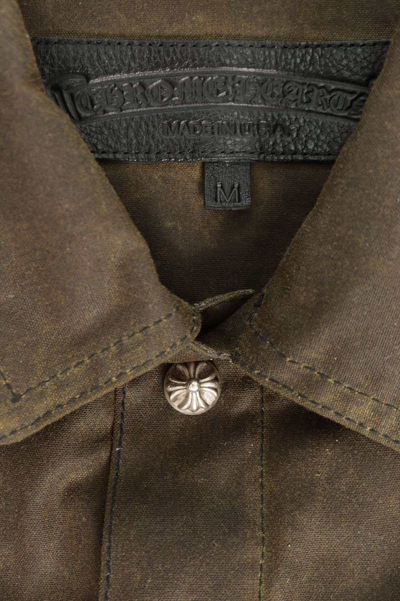 Chrome Hearts Brown Oil Processed Cross Button Jacket Size M