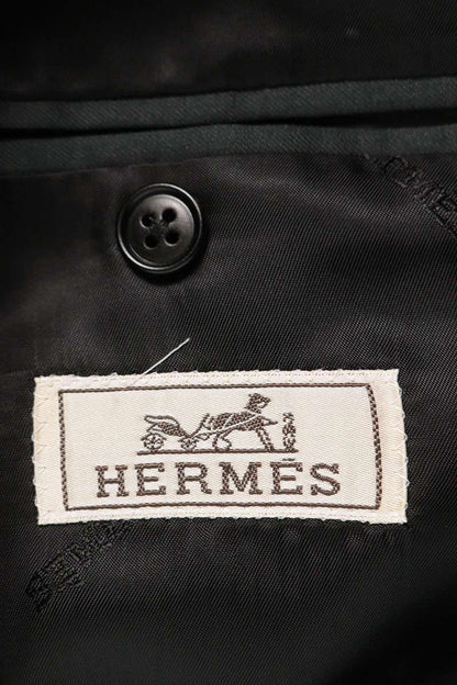 HERMES Wool 2B Tailored Blazer Size 50
