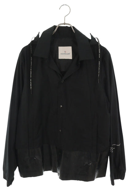 fragment design x Moncler Black Hooded Jacket Size 2