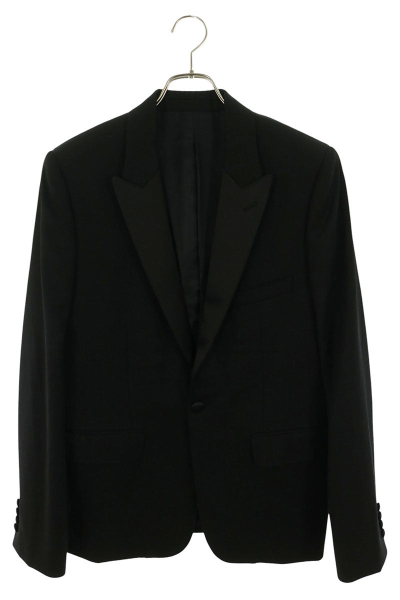 CELINE Black Wool Smoking Jacket Size 50