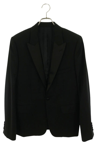 CELINE Black Wool Smoking Jacket Size 50