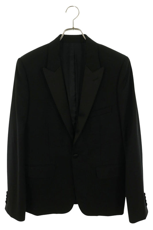 CELINE Black Wool Smoking Jacket Size 50