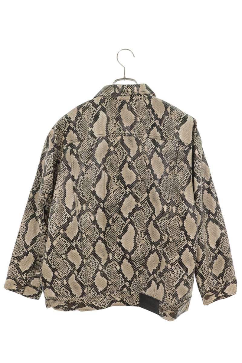 NOON GOONS Python Pattern Trucker Jacket Multi Size M