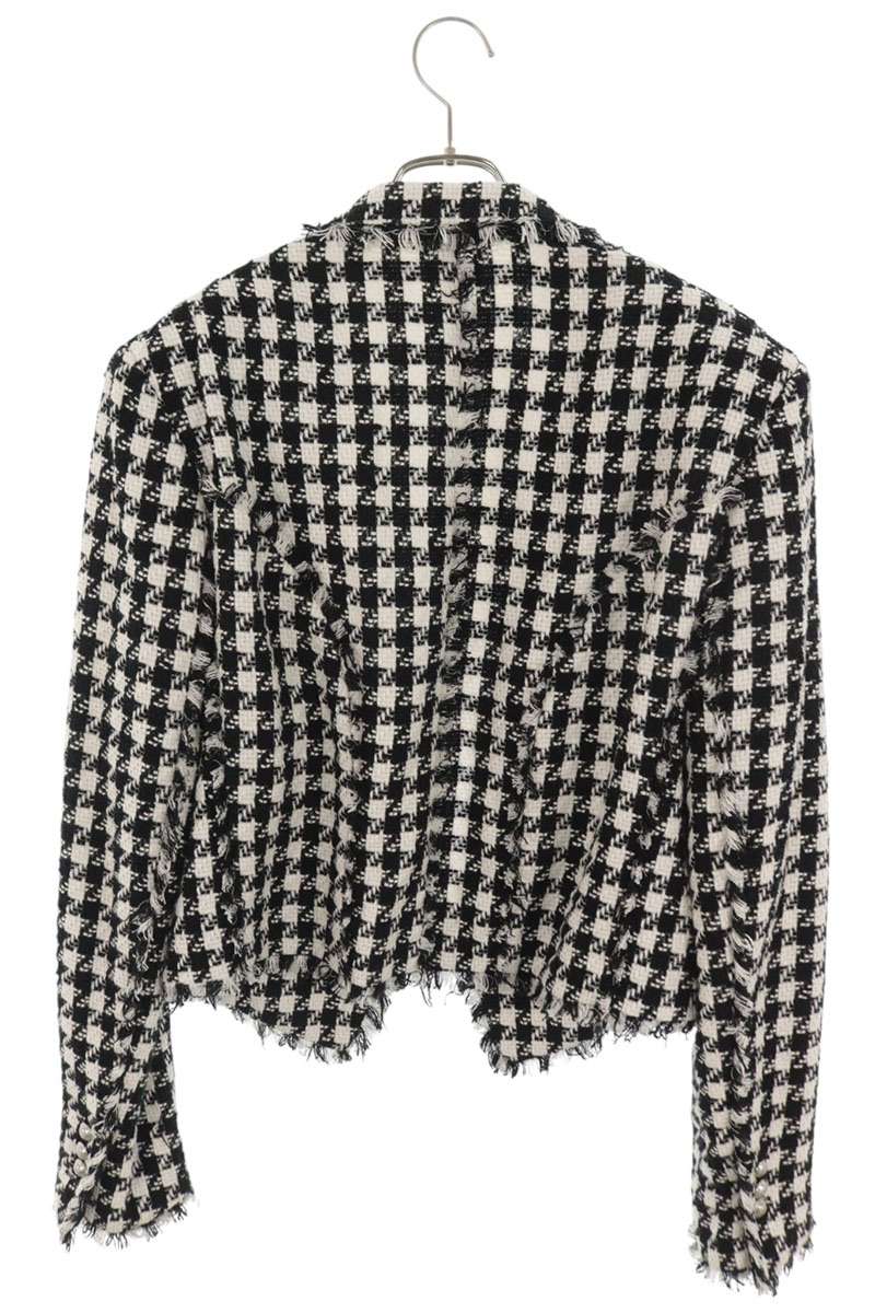 BALMAIN Tweed Patch Blazer Multi Size S