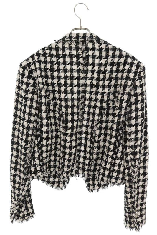 BALMAIN Tweed Patch Blazer Multi Size S