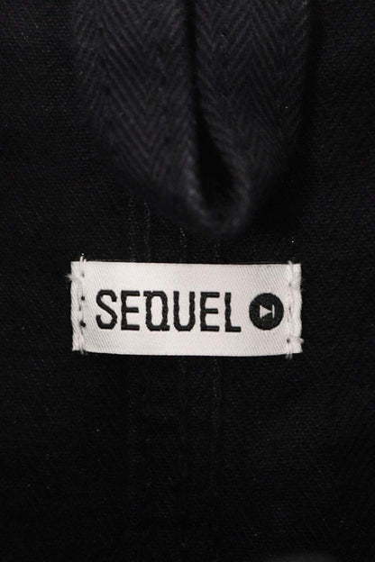 SEQUEL 26SS Black Herringbone Coverall Jacket Size L