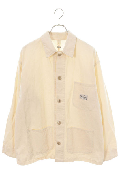 SEQUEL 26SS Herringbone Coverall Cotton Jacket White Size L