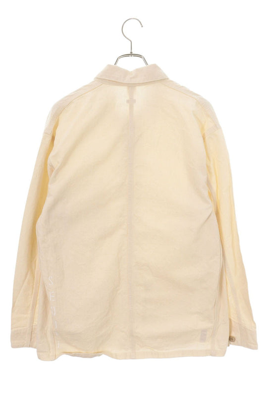 SEQUEL 26SS Herringbone Coverall Cotton Jacket White Size L