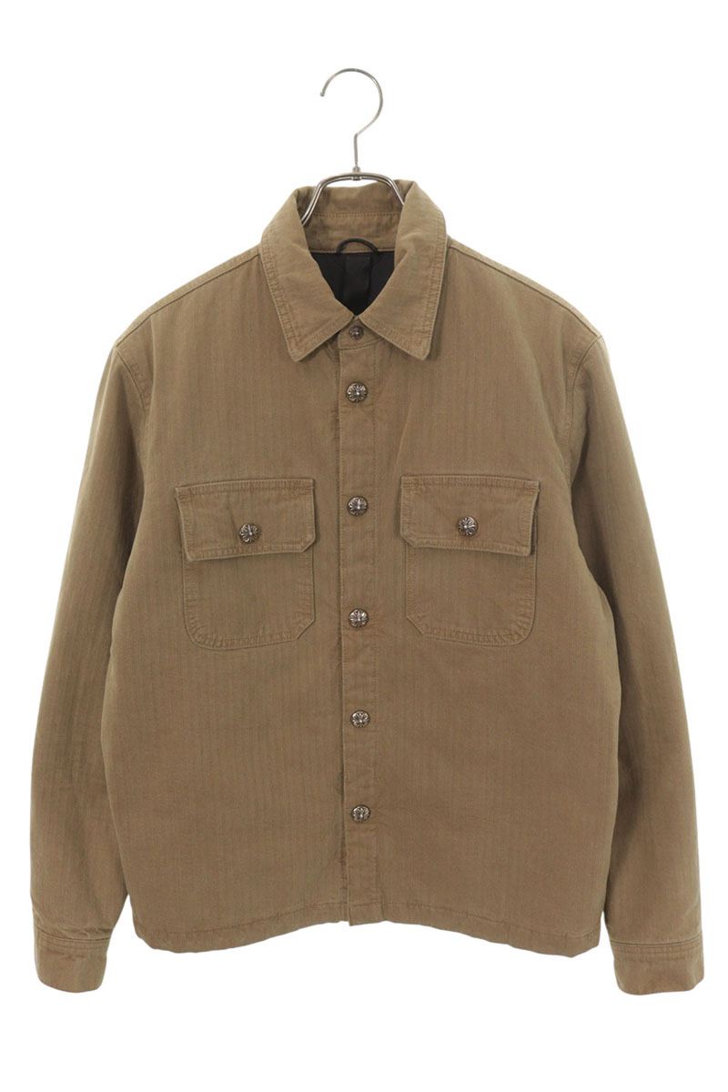 Chrome Hearts WORK DOG Cross Button Quilted Jacket Size S