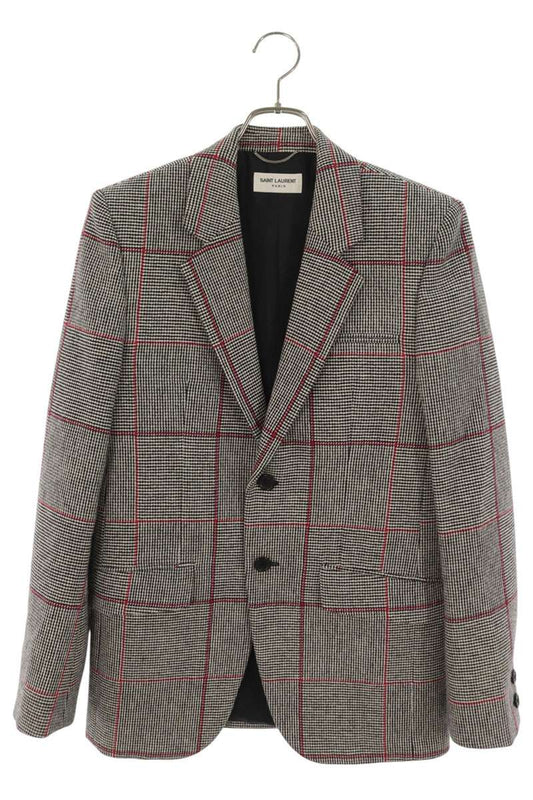 SAINT LAURENT PARIS Glen Check 2B Jacket Size 42