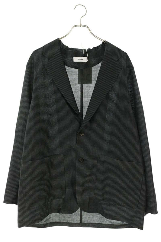 marka Gray Wool Stripe Jacket Size 2