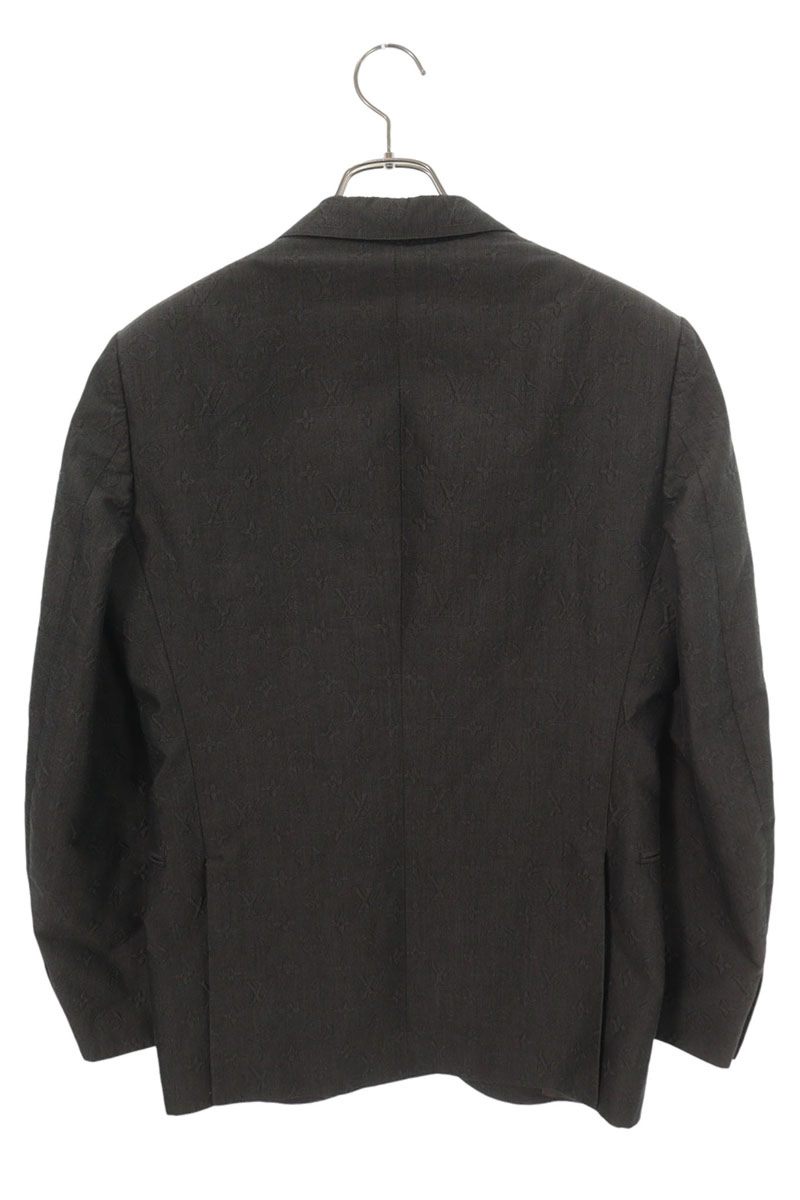 LOUISVUITTON 22AW Monogram Embossed Blazer Gray Size 46